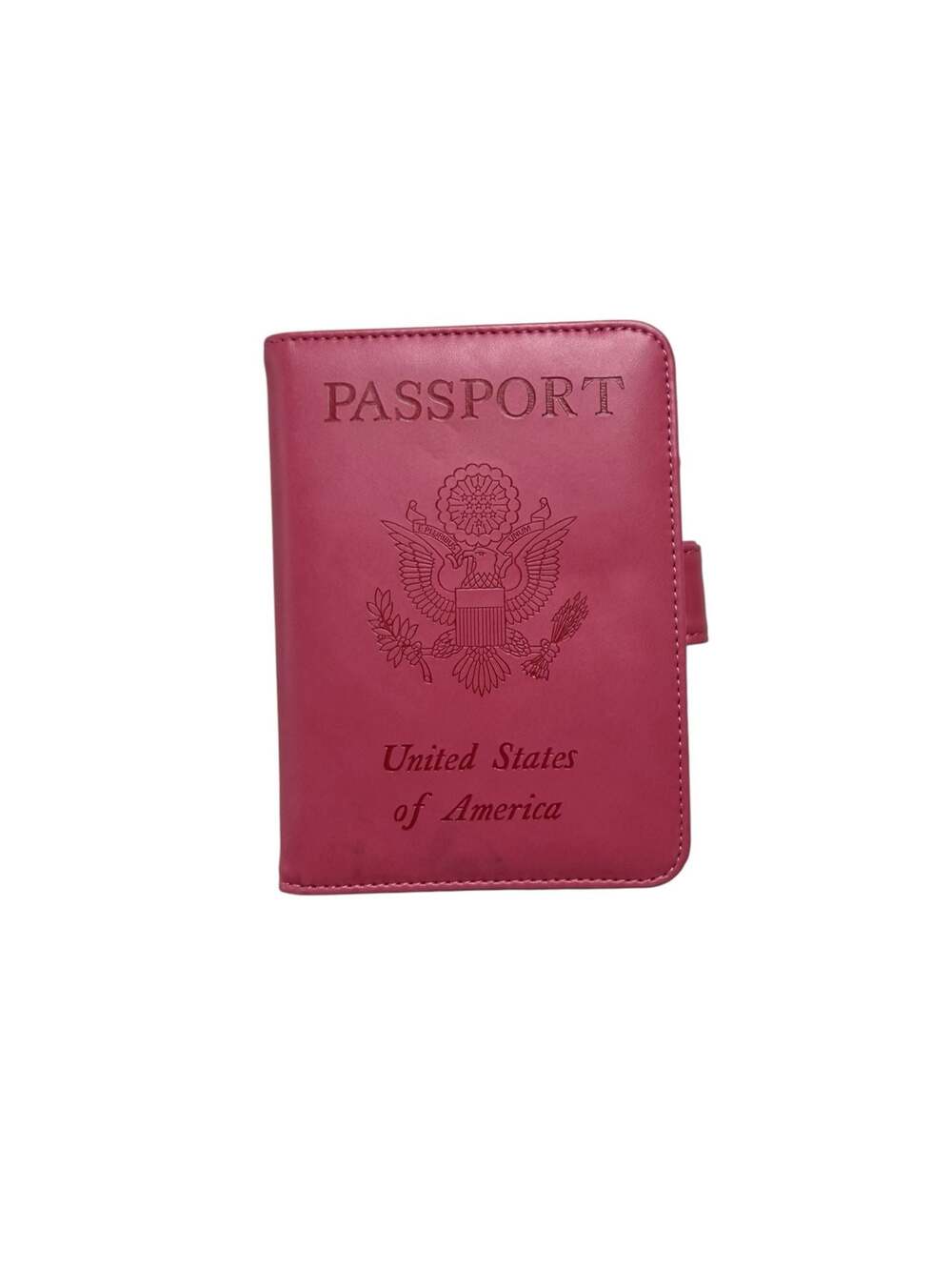 Pascacoo Pink RFID Blocking Passport Holder Travel Wallet with SIM Card Slots